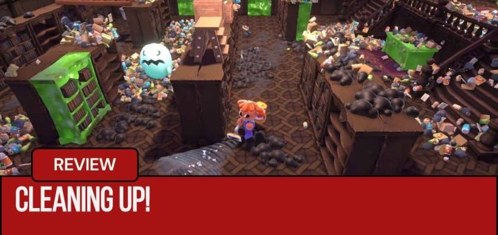 Gert Lush Gaming tackles the spooky, spiderweb-filled haunted library in Cleaning Up!