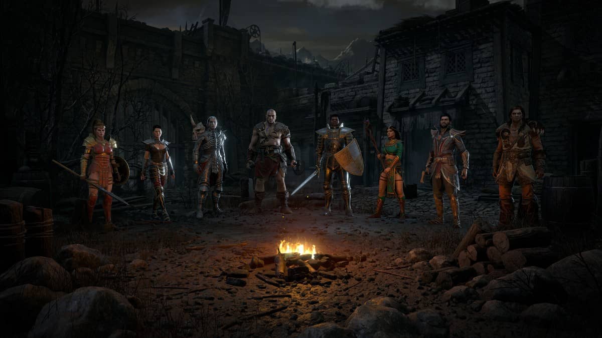 Gert Lush Gaming showcases the eight playable classes in Diablo 2, including the new Warlock.