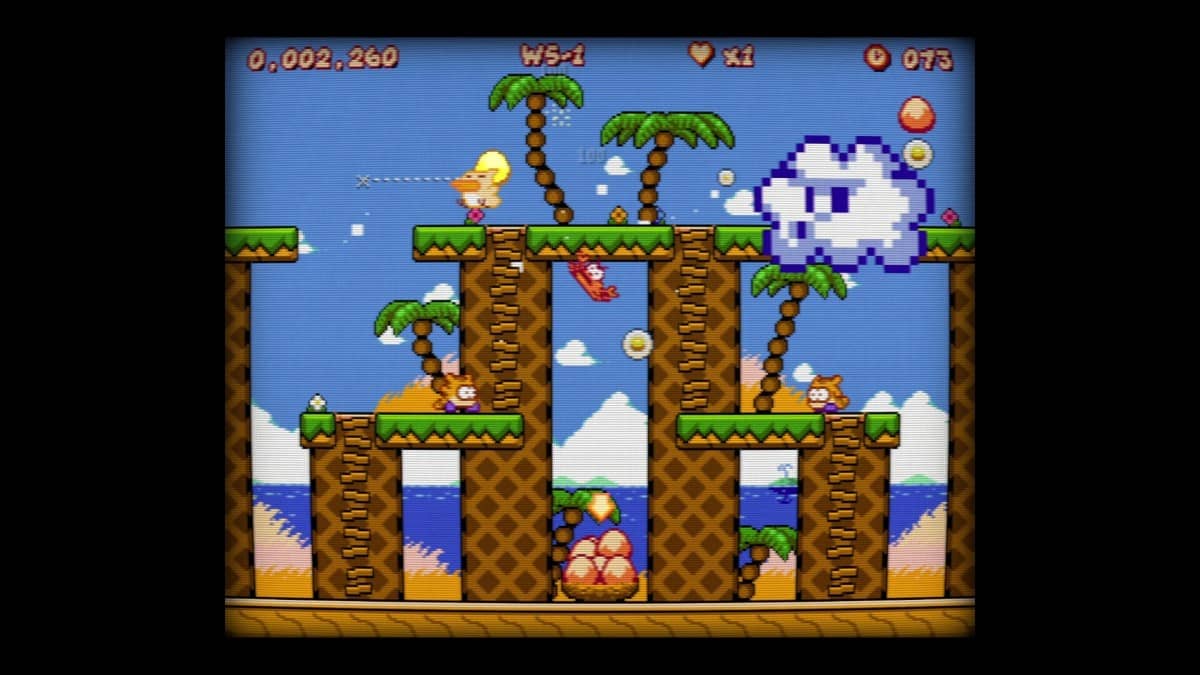Gert Lush Gaming avoids chaotic monkey enemies while traversing the dense jungle in Go! Go! Mister Chickums.
