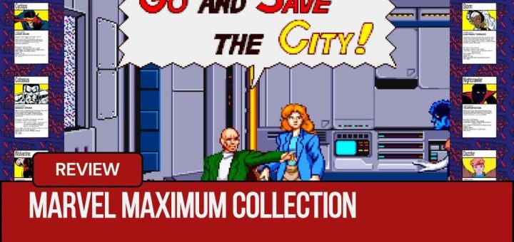 Xavier shouts to save the city amid Marvel heroes in the Marvel MaXimum Collection for Gert Lush Gaming.