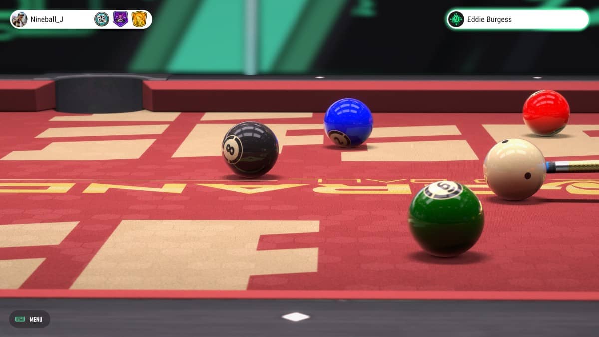 Gert Lush Gaming reviews a Pure Pool Pro replay showing a clean pot on the red cloth table.