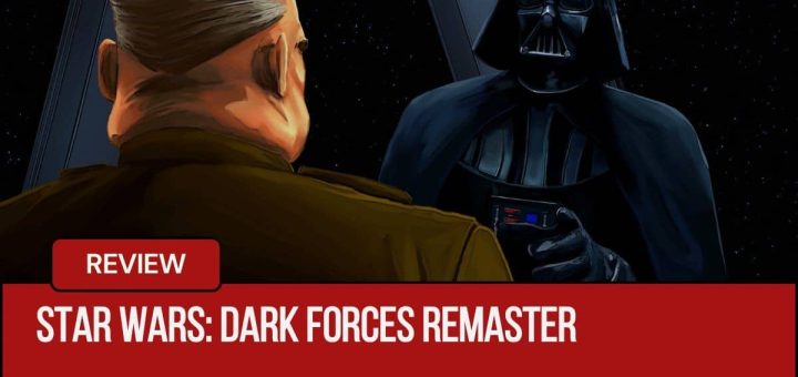 Darth Vader details his secret plans to a commander in STAR WARS: Dark Forces Remaster from Gert Lush Gaming.