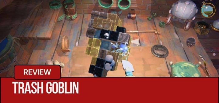 Gert Lush Gaming uncovers a hidden item in Trash Goblin as the player chisels into the workbench.