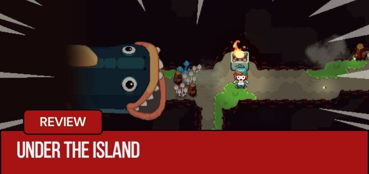 The Under The Island protagonist reacts to a giant cave snake in this Gert Lush Gaming screen.
