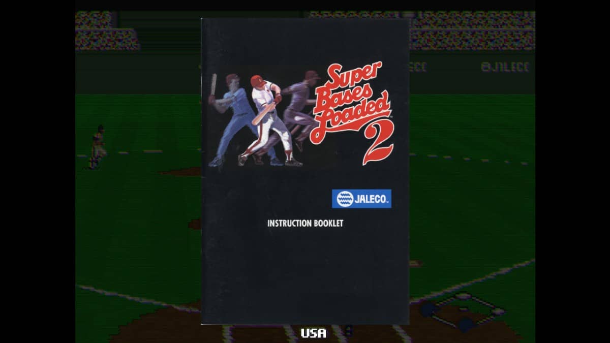 A high-resolution scan of the original Jaleco Sports: Bases Loaded 2 manual shared by Gert Lush Gaming.