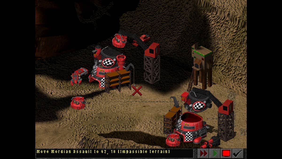 A small tactical Ork outpost featuring rugged settlement buildings in Final Liberation from Gert Lush Gaming.