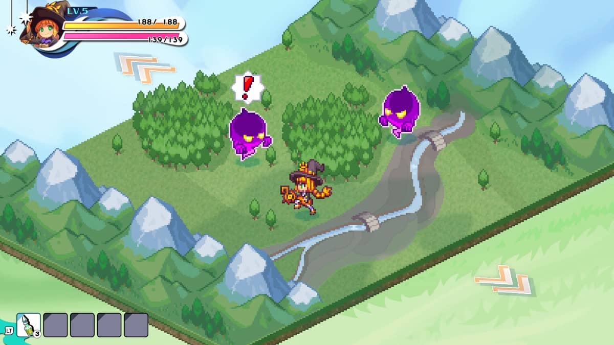 Gert Lush Gaming navigates the Kingdom's Return world map while being detected by enemies near a dungeon.