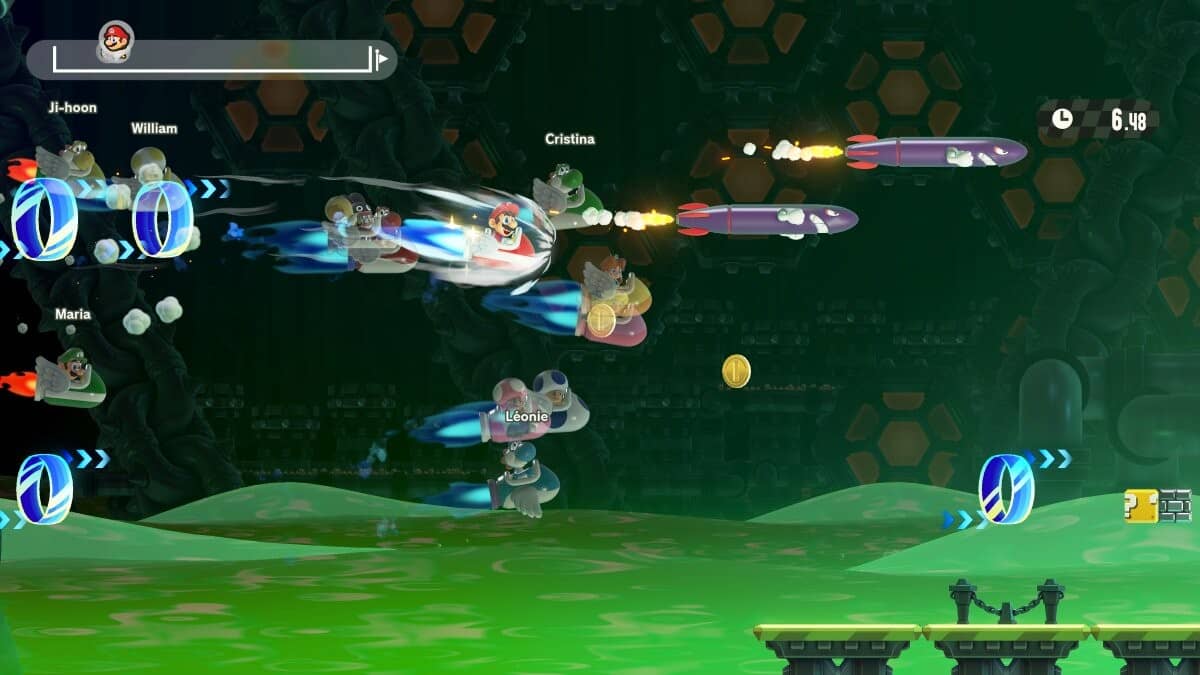 Mario races against real-time players in this Bellabell Park level shared by Gert Lush Gaming.