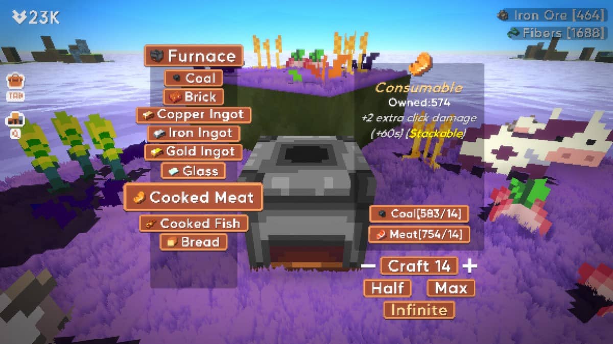 The organized crafting and inventory menus in Outpath as viewed by Gert Lush Gaming.