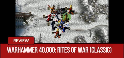 Gert Lush Gaming captures a shot of the Eldar fighting across a snowy backdrop in Warhammer 40,000: Rites of War.