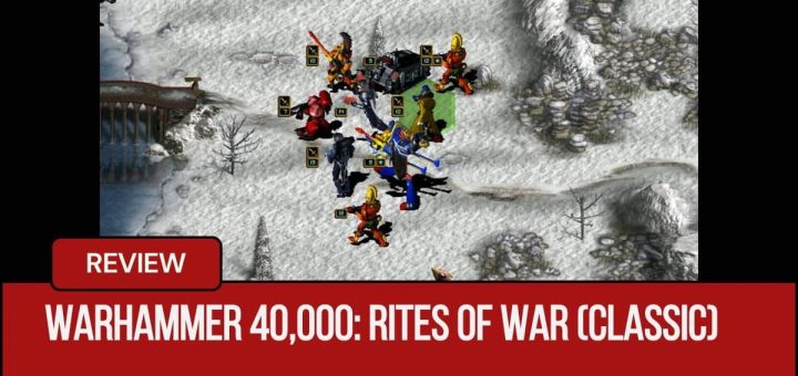 Gert Lush Gaming captures a shot of the Eldar fighting across a snowy backdrop in Warhammer 40,000: Rites of War.