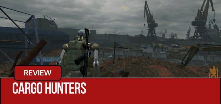 An open world vista reveals a distant port in Cargo Hunters, captured by Gert Lush Gaming.