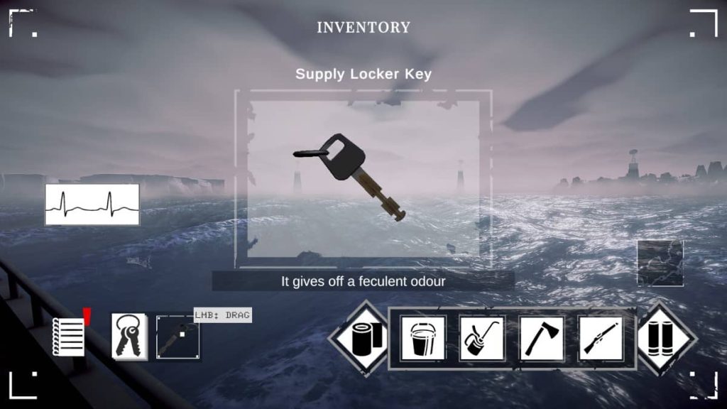 The clean and accessible inventory system menu is showcased during Gert Lush Gaming’s look at Crabmeat.