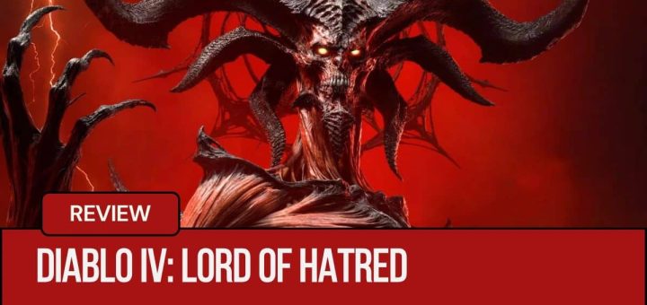 Mephisto strikes his iconic cover art pose in Diablo IV Lord of Hatred on Gert Lush Gaming.