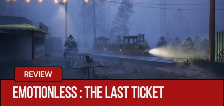 Gert Lush Gaming observes an eerie train waiting in a foggy, dark station in EMOTIONLESS : The Last Ticket.