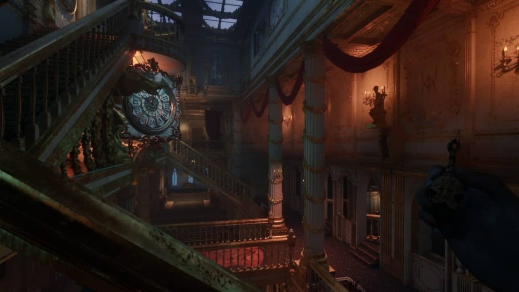 The highly detailed and elegant building interior showcases stunning locations in The Occultist by Gert Lush Gaming.