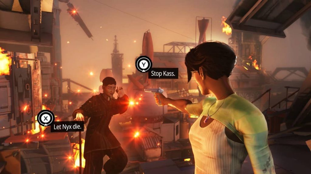Gert Lush Gaming faces a split-second decision during a tense interaction between Nyx and Kass.