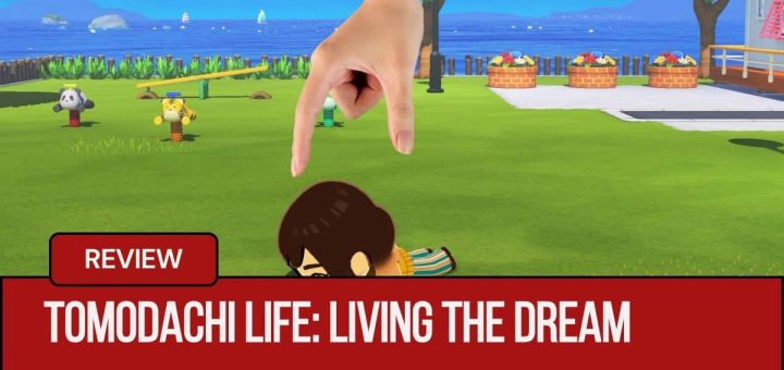 A player hand picks up a fallen Mii character in Tomodachi Life: Living the Dream by Gert Lush Gaming.
