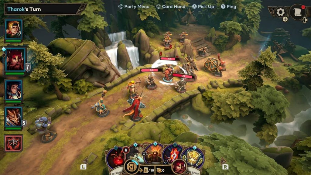 Heroes cross a scenic bridge into town as Gert Lush Gaming explores the vibrant world details.