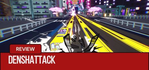 Gert Lush Gaming flees a massive mecha boss in Denshattack.