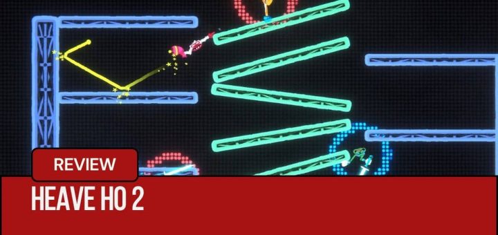 Gert Lush Gaming captures a chaotic four-player neon battle in Heave Ho 2.