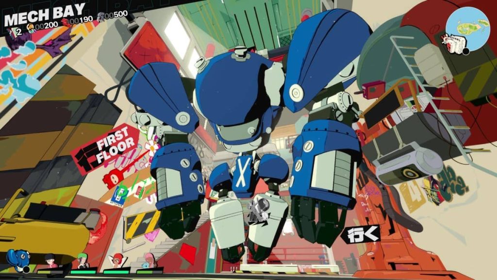 A detailed look at the mech customization bay in Nitro Gen Omega as featured on Gert Lush Gaming.